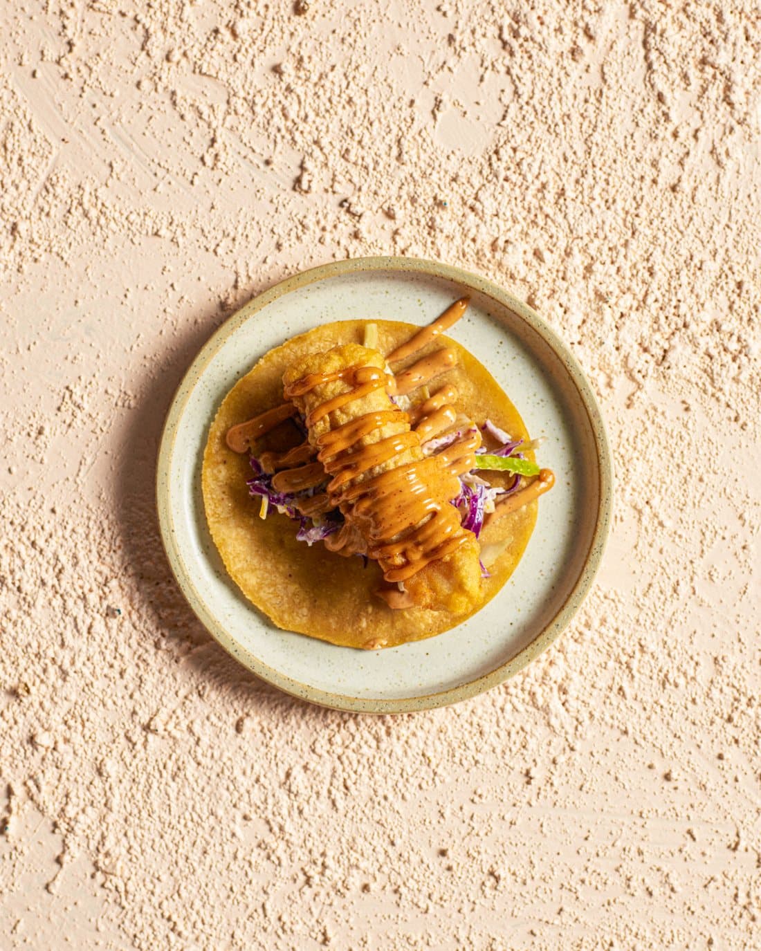 Battered fish taco